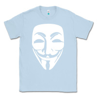 Dusty Blue anonymous misteryous Classic Tee - artisFamous