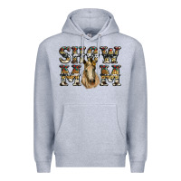 Heather Grey show mom horse Premium Hoodie - RanaPortraitStore