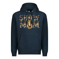 Navy show mom horse Premium Hoodie - RanaPortraitStore