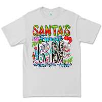 Dove Grey Santa's Favorite RN Registered Nurse Premium Tee - CowhideDigitalArt
