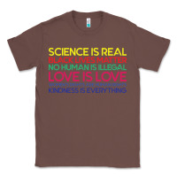 Chestnut Anti Trump Science is Real Black Lives Matter T shirt Classic Tee - artisFamous