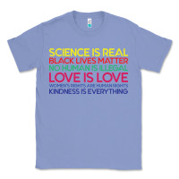 Colony Blue Anti Trump Science is Real Black Lives Matter T shirt Classic Tee - artisFamous