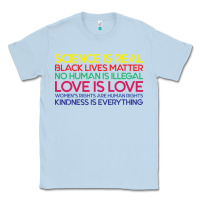 Dusty Blue Anti Trump Science is Real Black Lives Matter T shirt Classic Tee - artisFamous