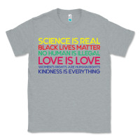 Heather Grey Anti Trump Science is Real Black Lives Matter T shirt Classic Tee - artisFamous