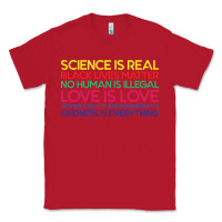 Red Anti Trump Science is Real Black Lives Matter T shirt Classic Tee - artisFamous