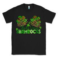 Black Shake Your Shamrocks Classic Tee - FaDigitalArtStudio