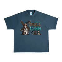Midnight Navy just a small town girl Urban Heavy Tee - SublimationCraftShop