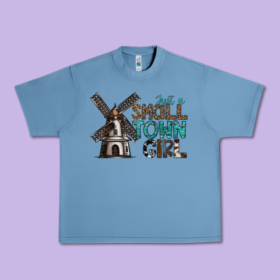 Just A Small Town Girl Urban Heavy Tee Designed By Sublimationcraftshop