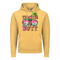 Vintage Mustard teacher off duty Vintage Hoodie - AdoDesignShop