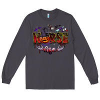 Smoke halloween nurse life Long Sleeve Tee - BarkalooDesign