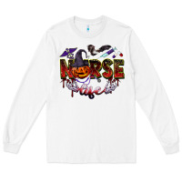 White halloween nurse life Long Sleeve Tee - BarkalooDesign