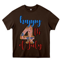 Chocolate Brown happy 4th of july Heavy Core Tee - BundleAndBundleShop
