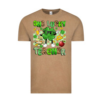 Vintage Coffee one lucky teacher Vintage Tee - Artiststas