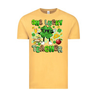 Vintage Mustard one lucky teacher Vintage Tee - Artiststas