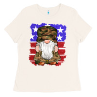 Bone military gnomes boots american flag Ladies Tee - Artiststas