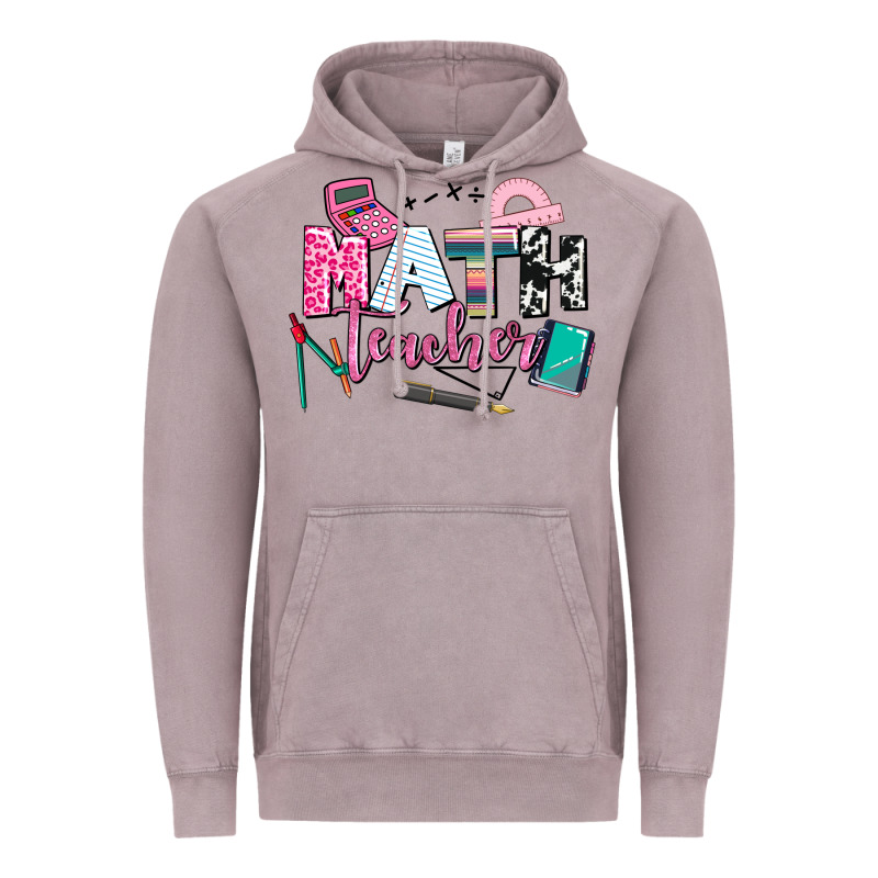 Math Teacher Vintage Hoodie by AdoDesignShop | Teevron