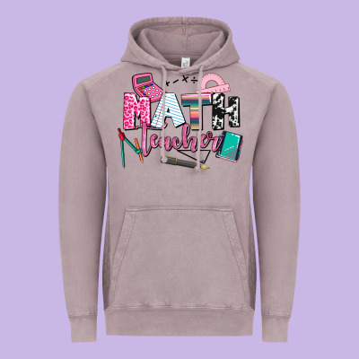 Math Teacher Vintage Hoodie Designed By Adodesignshop