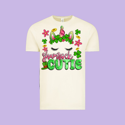 Shamrock Cutie Artiststas Vintage Tee Designed By Artiststas