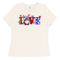 Bone american flag gnomes love Ladies Tee - Artiststas