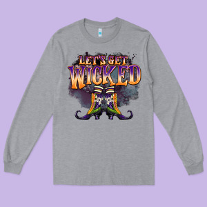 Lets Get Wıcked Long Sleeve Tee Designed By Barkaloodesign