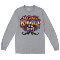 Heather Grey lets get wıcked Long Sleeve Tee - BarkalooDesign