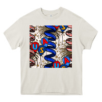 Cream usa balloons seamless pattern Heavy Core Tee - BundleAndBundleShop