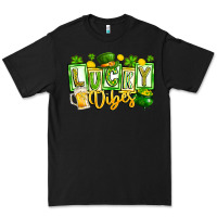 Black Lucky Vibes Premium Tee - CowhideDigitalArt