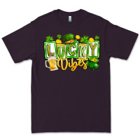 Plum Lucky Vibes Premium Tee - CowhideDigitalArt
