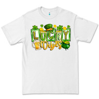 White Lucky Vibes Premium Tee - CowhideDigitalArt