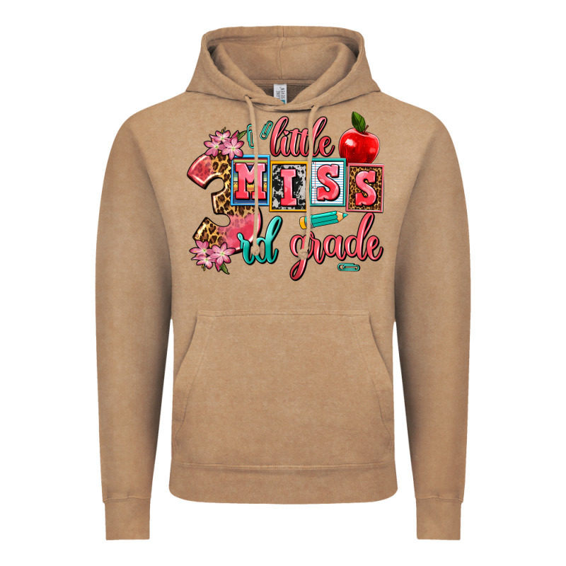 Little Miss 3rd Grade Vintage Hoodie by AdoDesignShop | Teevron
