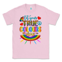 Bubblegum Pink Let Your True Colours Shine Classic Tee - BundleAndBundleShop