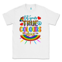 White Let Your True Colours Shine Classic Tee - BundleAndBundleShop
