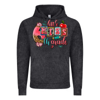 Vintage Black little miss 6 th grade Vintage Hoodie - AdoDesignShop