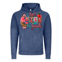 Vintage Denim little miss 6 th grade Vintage Hoodie - AdoDesignShop