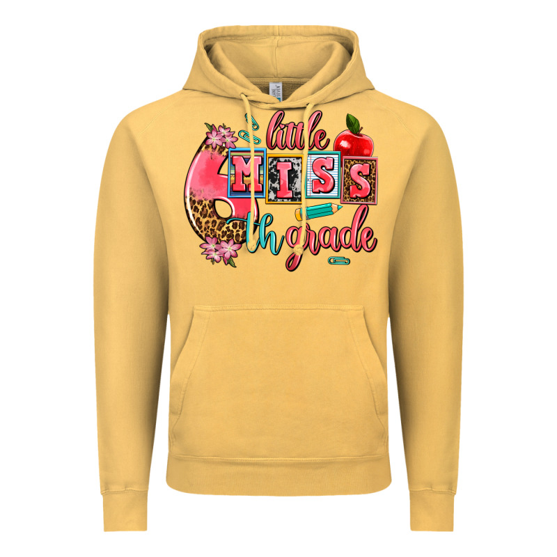 Little Miss 6 Th Grade Vintage Hoodie by AdoDesignShop | Teevron
