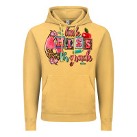 Vintage Mustard little miss 6 th grade Vintage Hoodie - AdoDesignShop