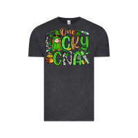 Vintage Black one lucky cna Vintage Tee - Artiststas