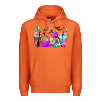 Carrot lash hustler coffee cups Premium Hoodie - AdoDesignShop
