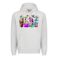 Dove Grey lash hustler coffee cups Premium Hoodie - AdoDesignShop