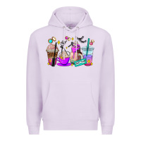 Lilac lash hustler coffee cups Premium Hoodie - AdoDesignShop
