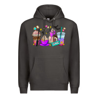 Smoke lash hustler coffee cups Premium Hoodie - AdoDesignShop