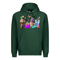 Sports Green lash hustler coffee cups Premium Hoodie - AdoDesignShop