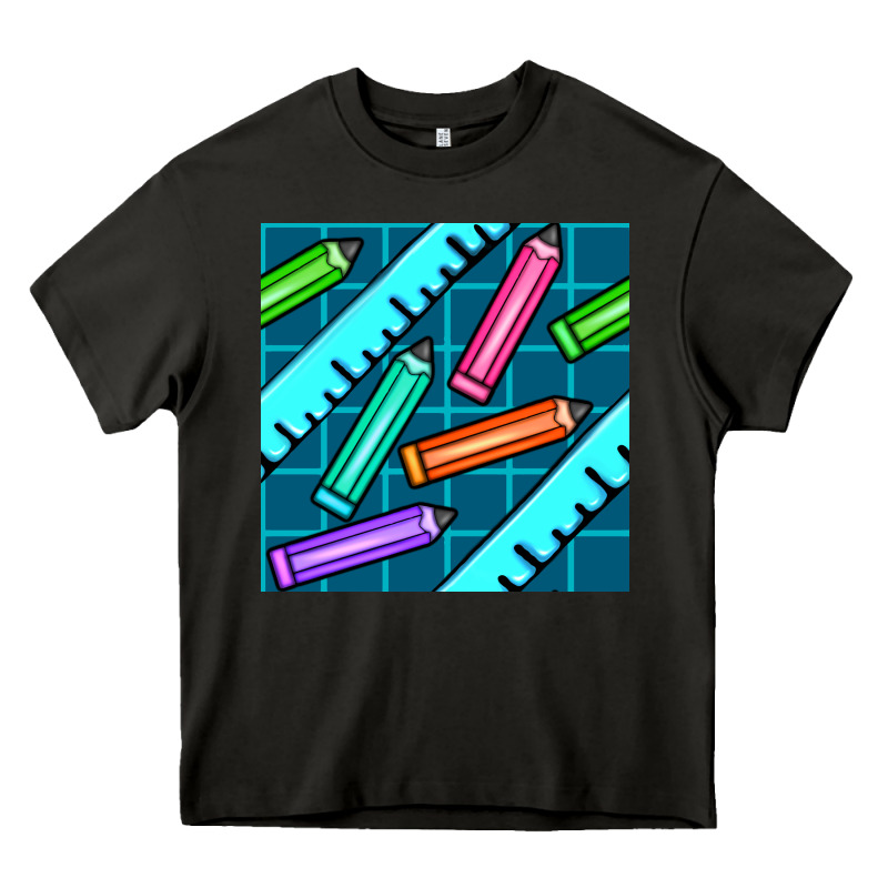 School Pencil Seamless Pattern Heavy Core Tee by BundleAndBundleShop | Teevron