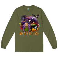 Army Green witch please Long Sleeve Tee - BarkalooDesign
