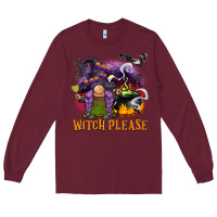 Burgundy witch please Long Sleeve Tee - BarkalooDesign