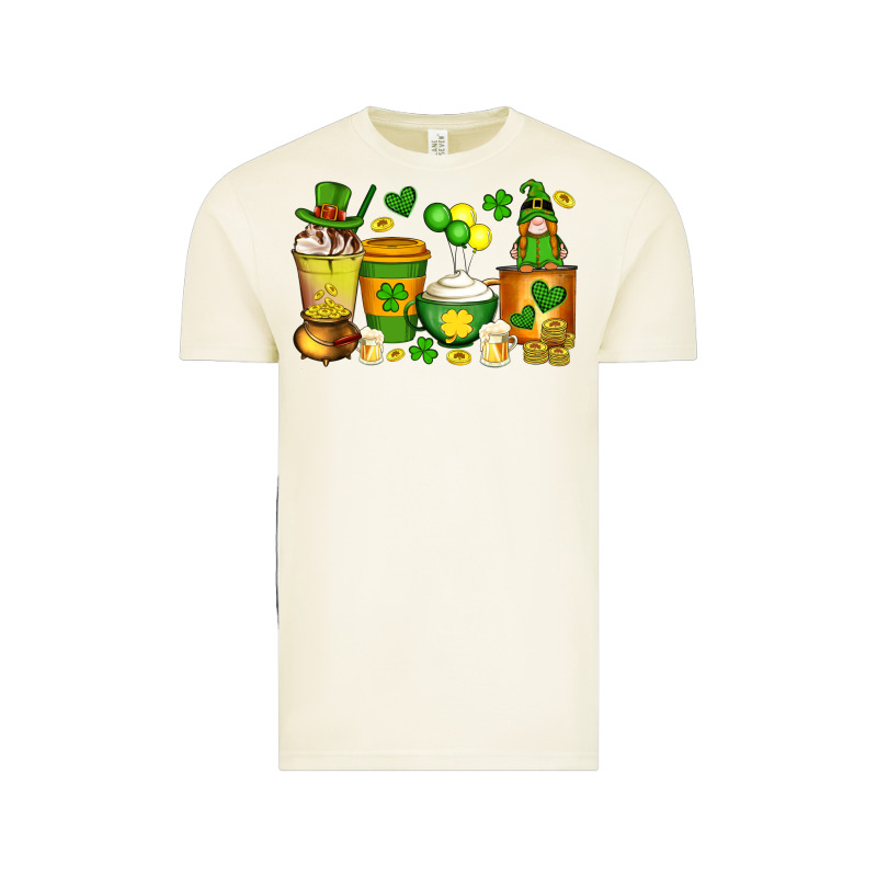 St Patrick's Day Coffee Cups With Gnome Vintage Tee by Artiststas | Teevron