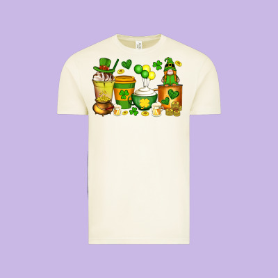 St Patrick's Day Coffee Cups With Gnome Vintage Tee Designed By Artiststas