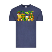 Vintage Denim st patrick's day coffee cups with gnome Vintage Tee - Artiststas