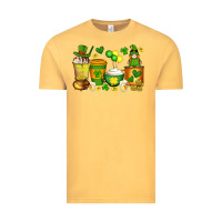 Vintage Mustard st patrick's day coffee cups with gnome Vintage Tee - Artiststas