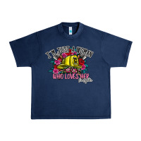 Navy im just a woman who loves her firefighter Urban Heavy Tee - SublimationCraftShop
